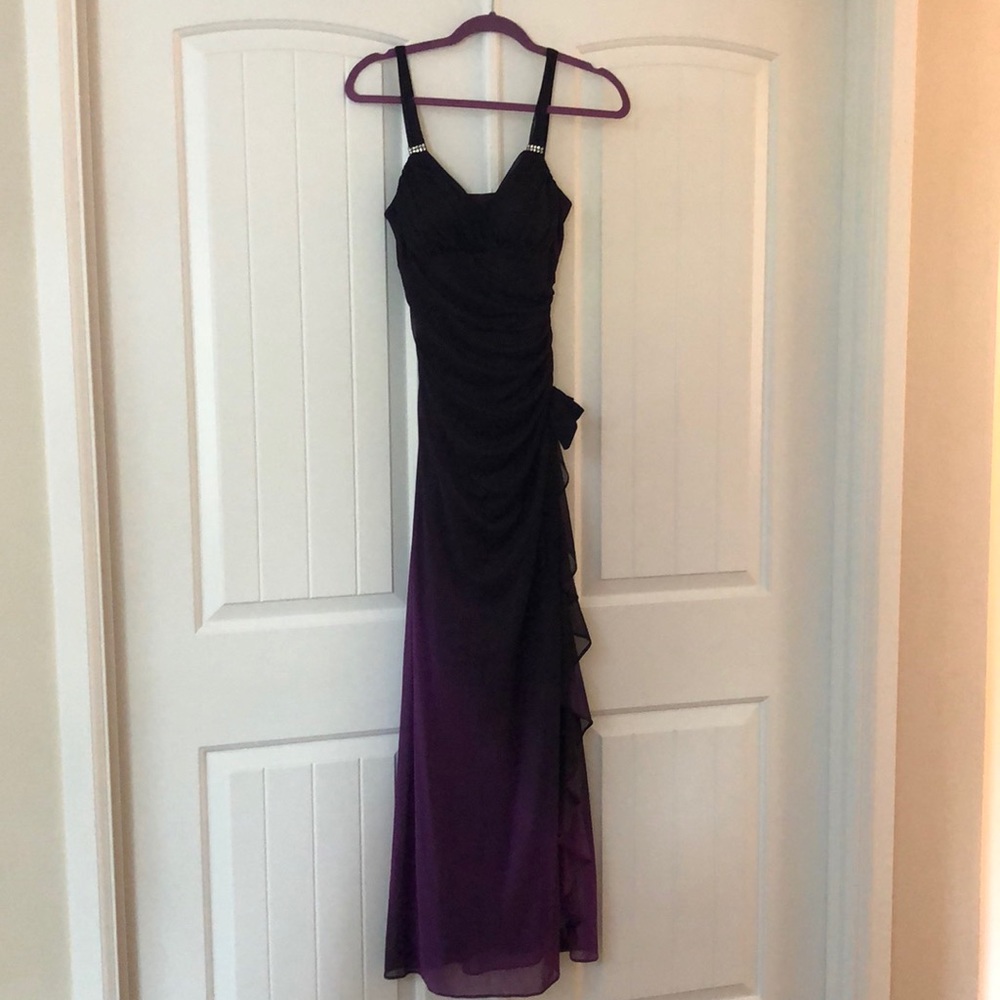 Purple Ombre Prom Dress